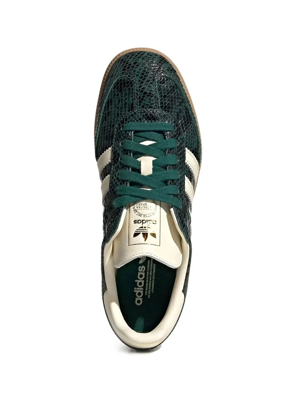 ADIDAS ORIGINALS Samba OG Sneaker in Cream White & Collegiate Green